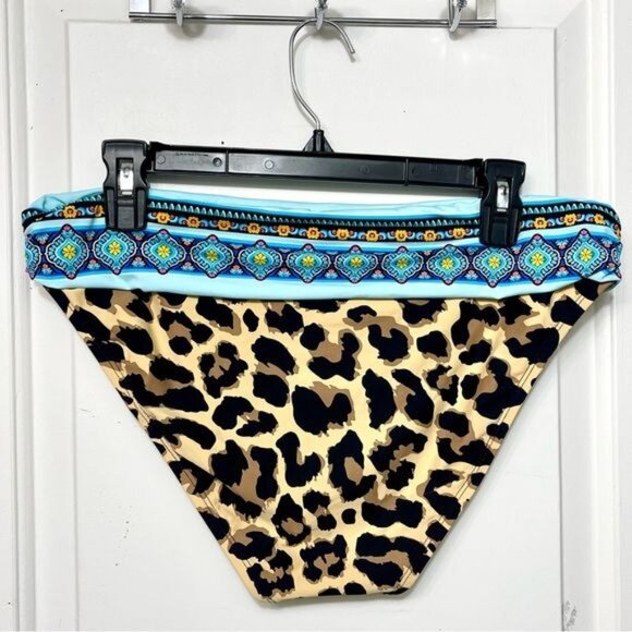 LA BLANCA Running Wild Banded Hipster Bottom Size 12 - Picture 4 of 8